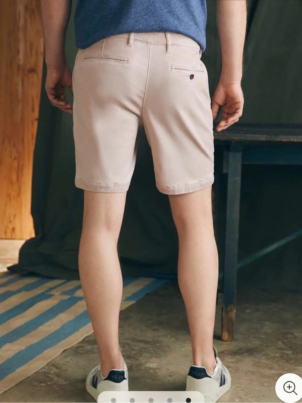 Faherty Brand Cosstline Men’s Chino Short Spring Quartz Size 32/8” Inseam NWT
